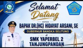 Embedded thumbnail for KUNJUNGAN KERJA GUBERNUR KEPULAUAN BANGKA BELITUNG KE SMK YAPERBEL 2 TANJUNGPANDAN